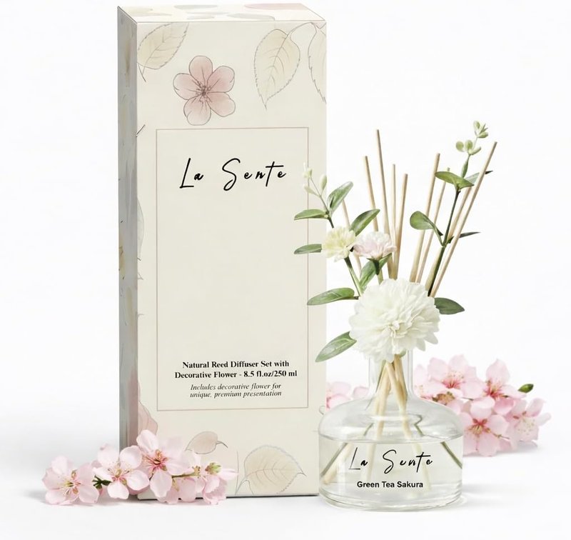 La Sente Green Tea Sakura Reed Diffuser